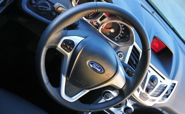 The Fiesta has an excellent steering wheel