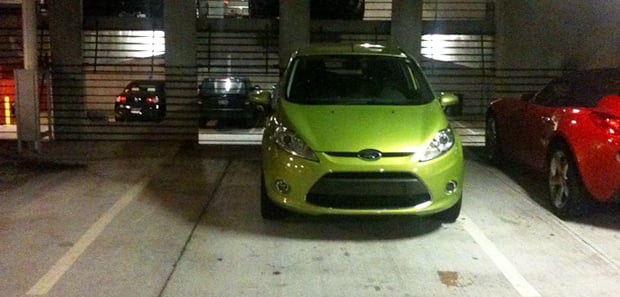 Fiesta in a parking spot