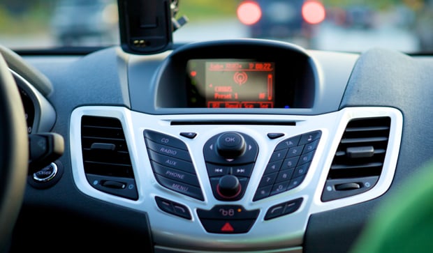 Fiesta center console radio system