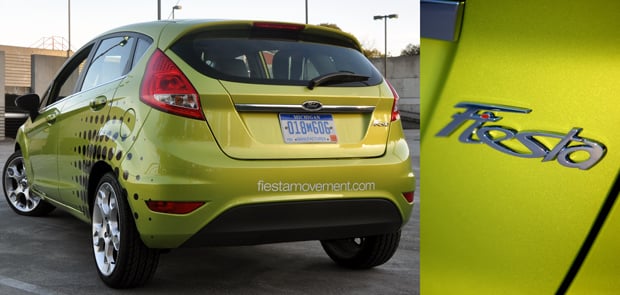 Rear of the Ford Fiesta