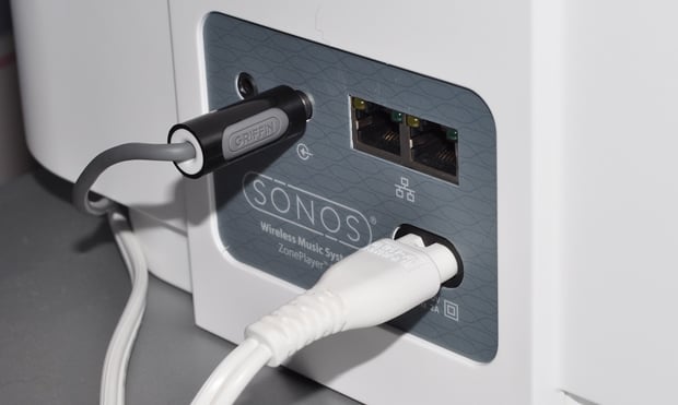 Rear ports on the Sonos ZonePlayer S5