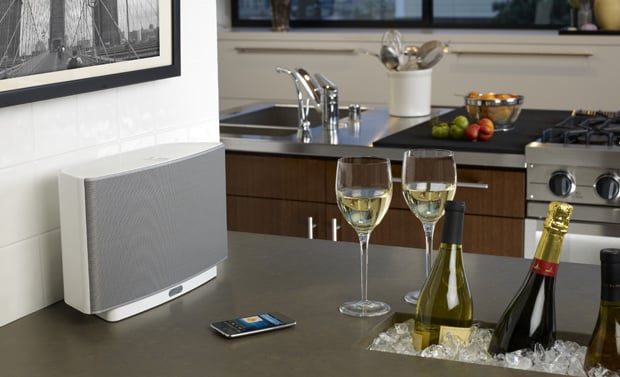 Sonos S5 system in the kitchen