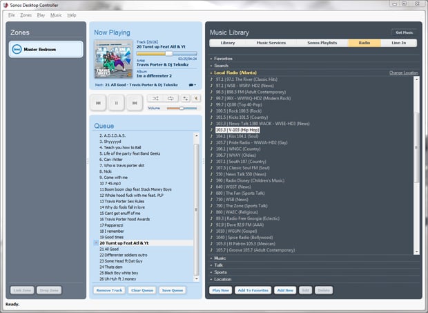 Radio on the Sonos Desktop Controller PC application