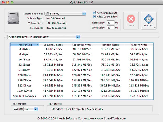 2x80GB Intel X25-M SSD RAID benchmarks