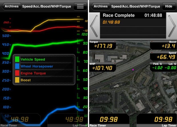 iPhone Rev app screenshots