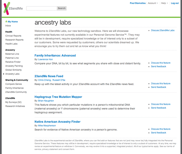 Ancestry Labs at 23andMe
