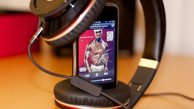Beats Studio Headphones with Monster iSoniTalk cable and iPhone