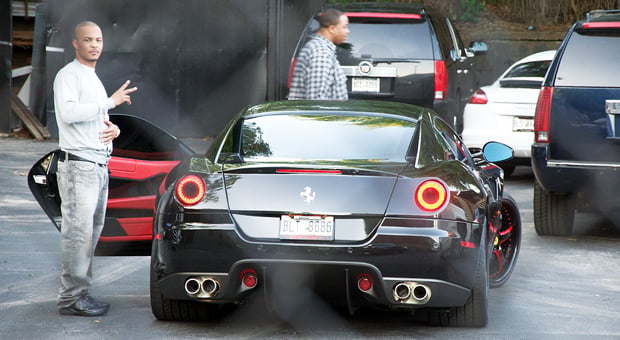 Rapper T.I. and his Ferrari 599
