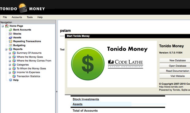 Tonido Money App
