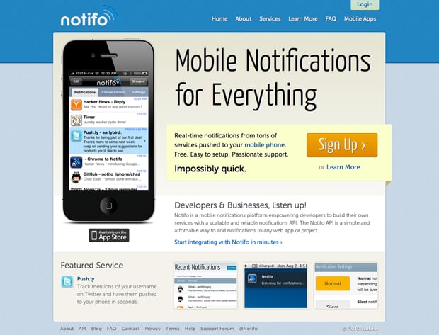 Notifo - Mobile Notifications for Everything