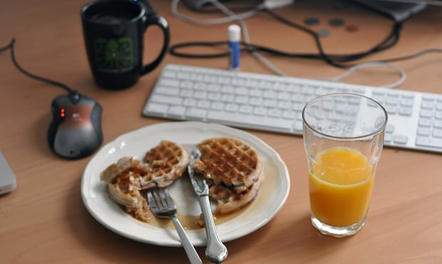 Waffles and Orange Juice