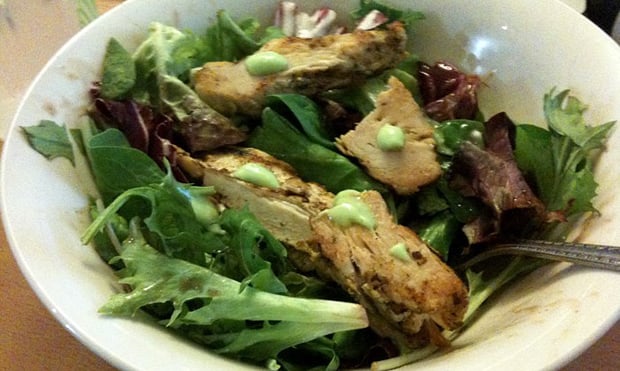 Balsamic chicken salad with wasabi