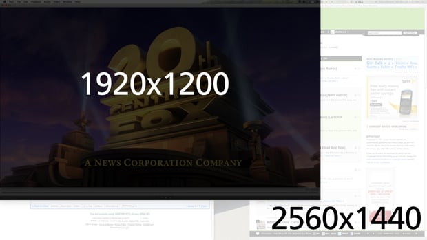 Resolution Comparison - 1920 vs 2560