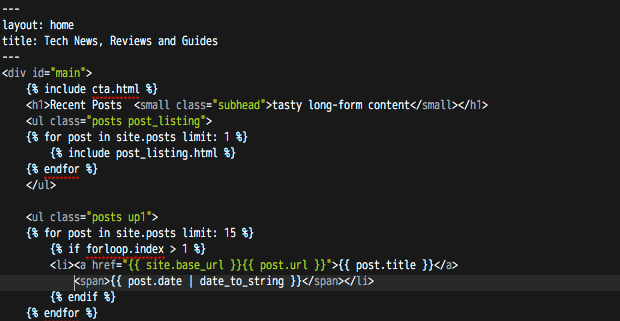 Jekyll layout: liquid yaml example