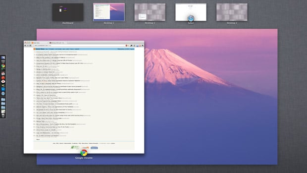 Mac OS X Lion Mission Control