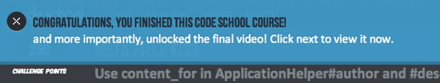 Code school unlocked final