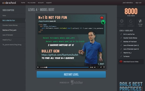 Code school video