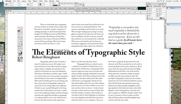 Elements of typographic style