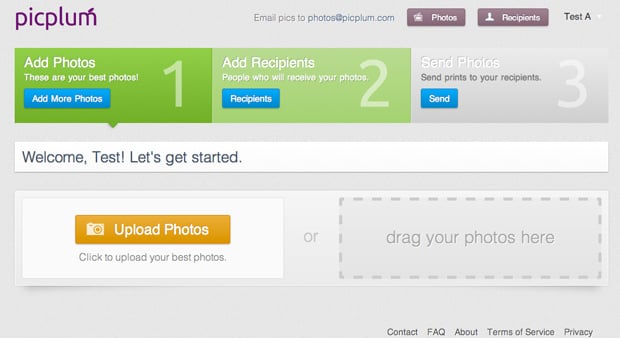 Picplum's early onboarding process