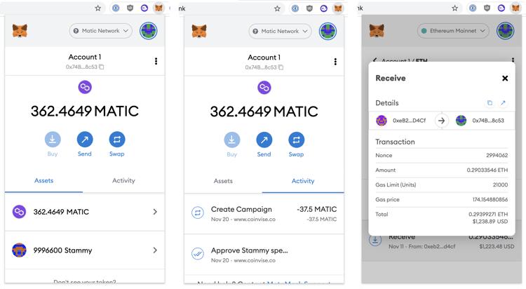 MetaMask Wallet (Chrome extension)