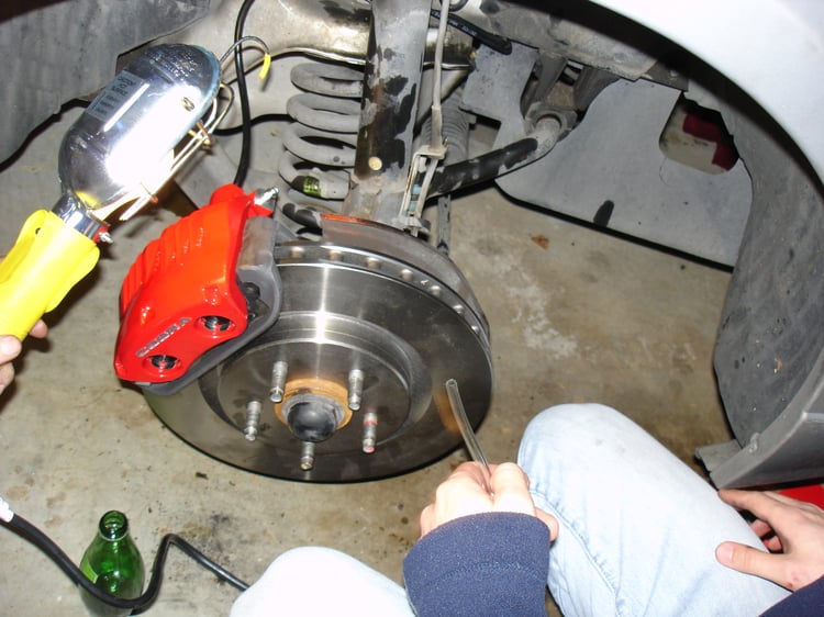 About to bleed the brakes and put in synthetic DOT4 brake fluid.