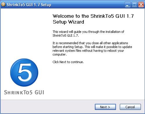ShrinkTo5 Installation