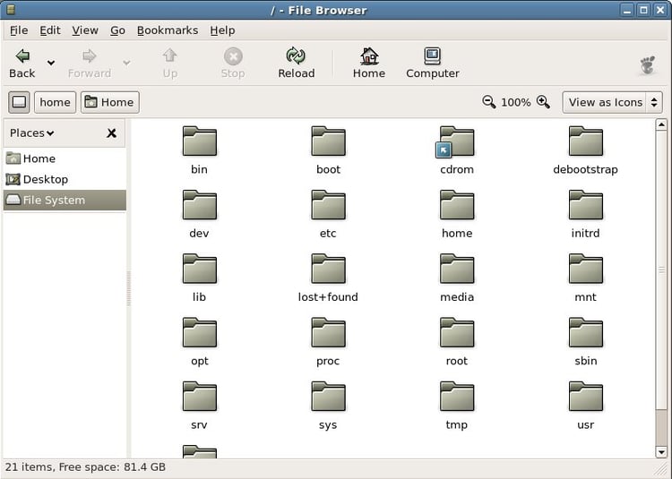 Ubuntu File Browser