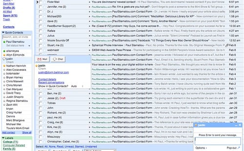 Gtalk in Gmail