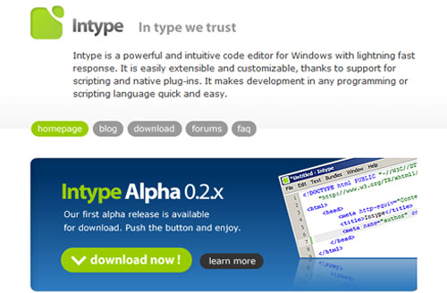 Intype Editor in Vista