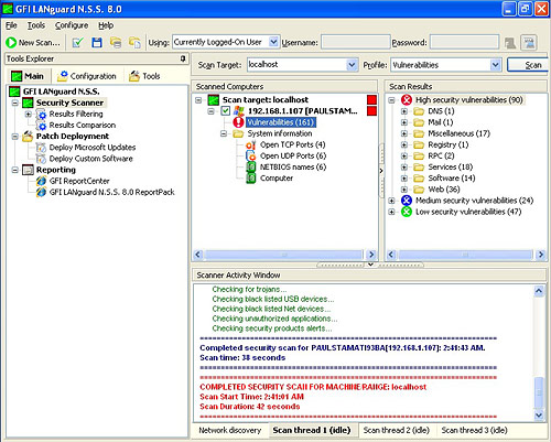 gfi languard network security scanner