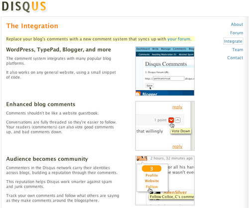 Disqus blog integration