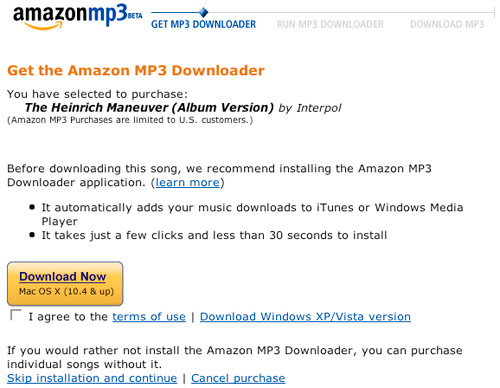 amazon mp3 music download error