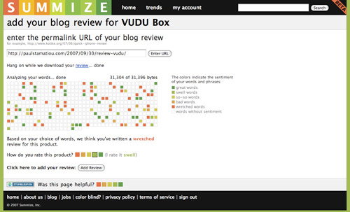 Summize.com - Add Blog Review