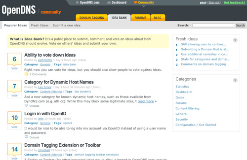 OpenDNS - Idea Bank