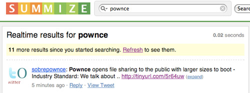 Summize Search for Pownce