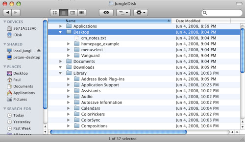 JungleDisk rsync s3 home directory