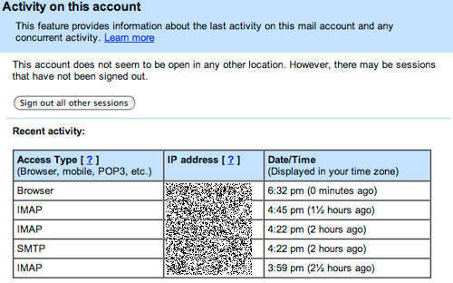 PSTAM.com Google Apps Gmail - Signout of Sessions