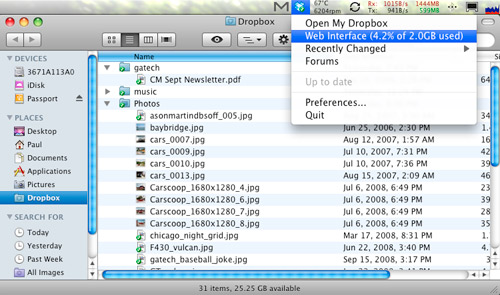 Dropbox in OS X