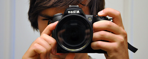 Nikon D90 in the mirror