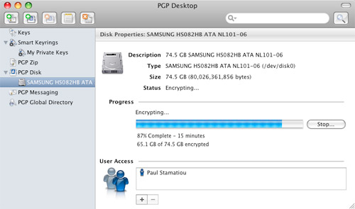 PGP Whole Disk Encryption Process