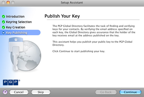 Publish PGP Key