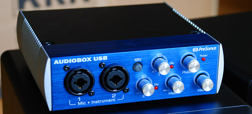 Front of PreSonus Audiobox USB