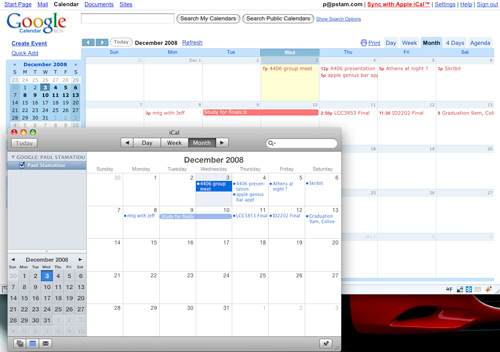 Syncing Google Calendar with Apple iCal