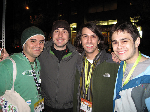 Gary Vaynerchuk, AJ Vaynerchuk, Kevin Rose and Paul Stamatiou at SXSWi 2009