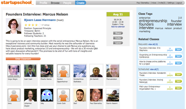 Supercool School - Startup School: Class Page