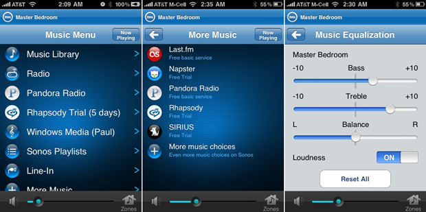 Sonos Controller iPhone App Screenshots