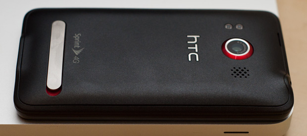 Back of HTC EVO 4G