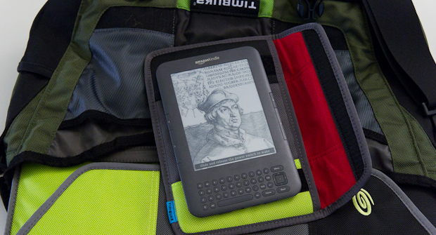 Kindle 3 and Timbuk2 bag and sleeve