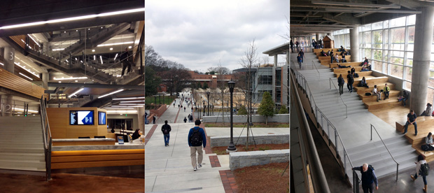 New Clough Undergraduate Learning Center building on campus