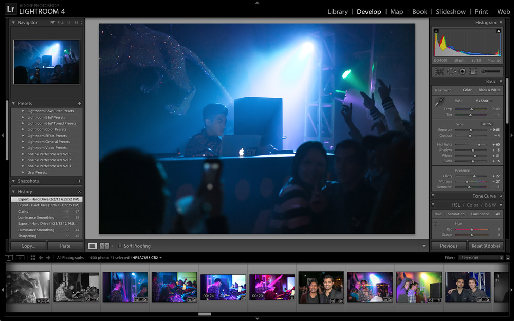 Ryan Mendoza playing Project One SF - adobe lightroom